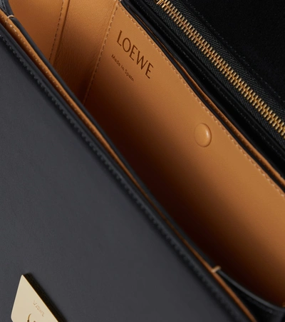 Shop Loewe Goya Medium Leather Shoulder Bag In Black