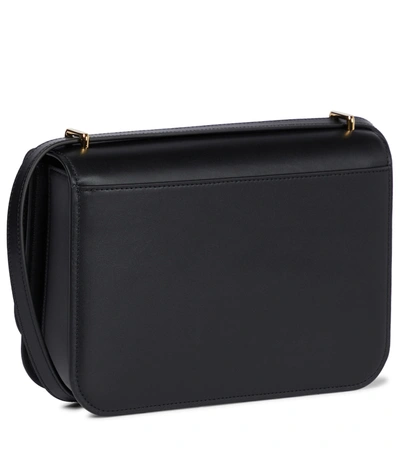 Shop Loewe Goya Medium Leather Shoulder Bag In Black