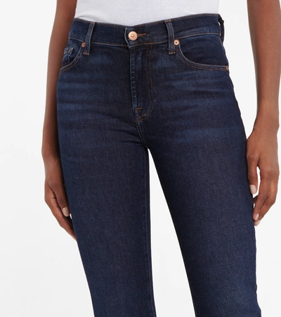 Shop 7 For All Mankind Bootcut Mid-rise Bootcut Jeans In Blue