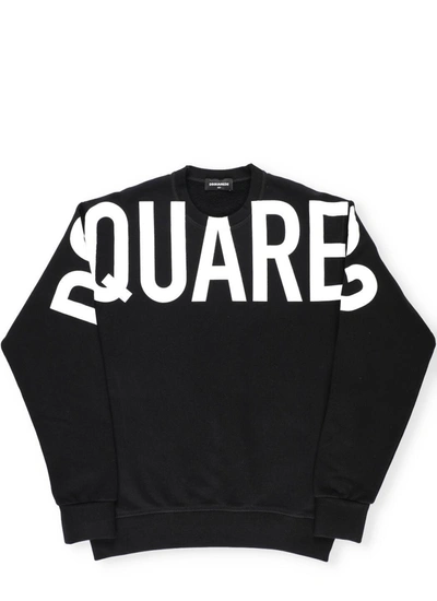 Shop Dsquared2 Kids Logo Printed Sweatshirt In Black