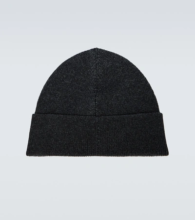 Rrl Ribbed Mélange Cotton Beanie In Blue
