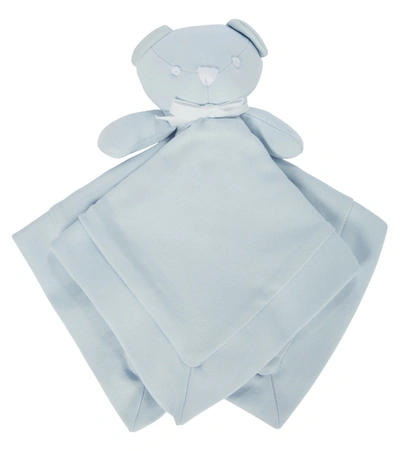 Shop Polo Ralph Lauren Baby Cotton Jersey Blanket In Blue