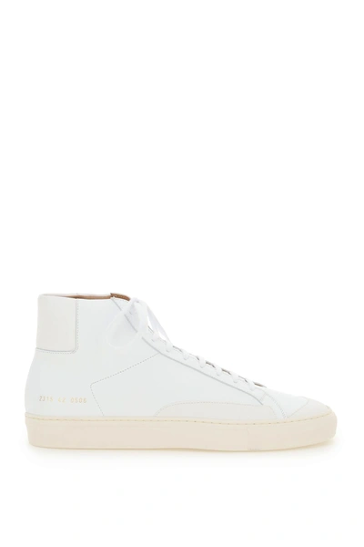 Shop Common Projects Achilles Hi-top Sneakers In White