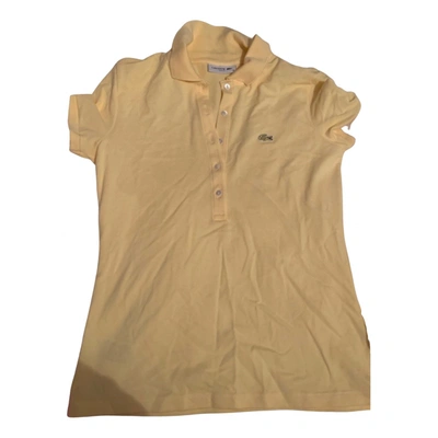 Pre-owned Lacoste Top In Yellow