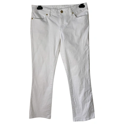 Pre-owned Tory Burch Short Jeans In White