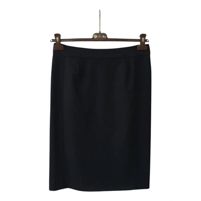 Pre-owned Loro Piana Cashmere Mid-length Skirt In Black