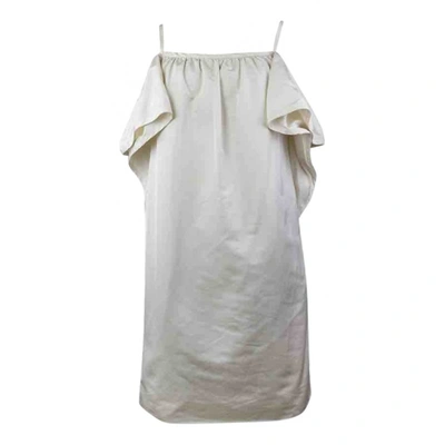 Pre-owned Chloé Dress In Ecru