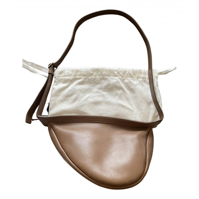Pre-owned The Row Slouchy Banana Leather Handbag In Beige