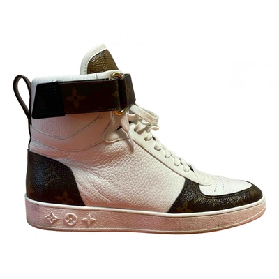 Louis Vuitton - Authenticated Boombox Trainer - Leather White Plain For Woman, Very Good condition