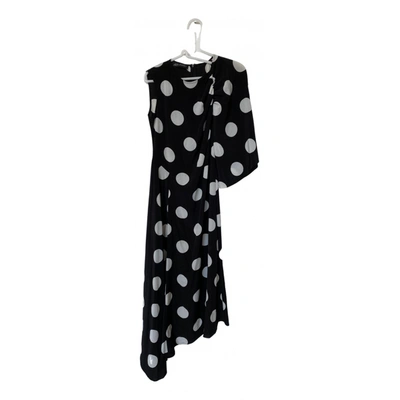 Pre-owned Anna October Maxi Dress In Black