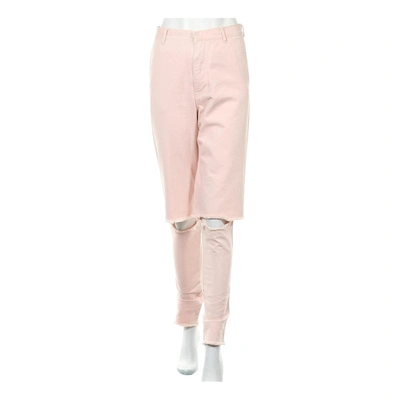 Pre-owned Ksenia Schnaider Jeans In Pink