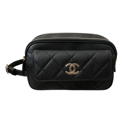 CHANEL Pre-owned Leather Clutch Bag In Black
