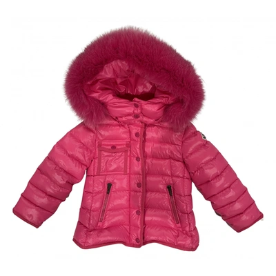 Pre-owned Moncler Kids' Hood Puffer In Pink