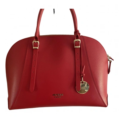 Pre-owned Guess Leather Bag In Red