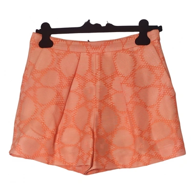 Pre-owned Msgm Orange Cotton Shorts