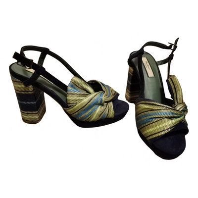 Pre-owned Pepe Jeans Leather Sandal In Multicolour