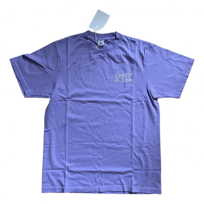 Pre-owned Sporty And Rich T-shirt In Purple