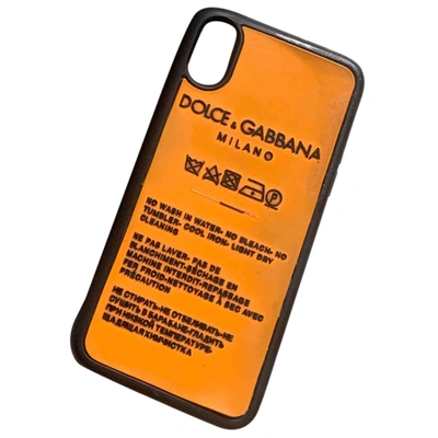 Pre-owned Dolce & Gabbana Iphone Case In Orange