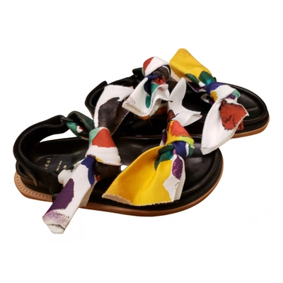 Pre-owned Sacai Cloth Sandal In Multicolour