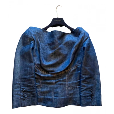 Pre-owned Louis Vuitton Blouse In Blue