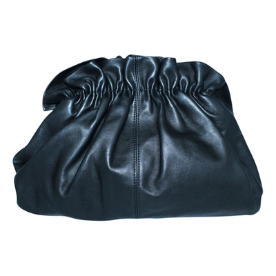 Pre-owned Loeffler Randall Leather Clutch Bag In Black