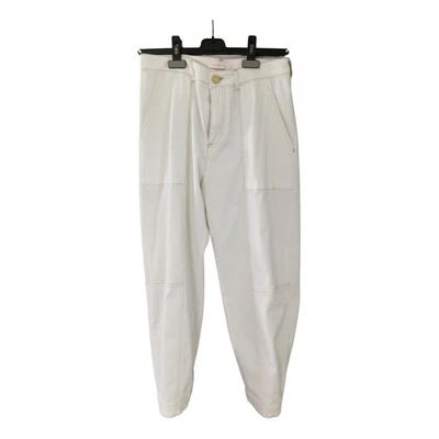 SEE BY CHLOÉ Pre-owned Trousers In White
