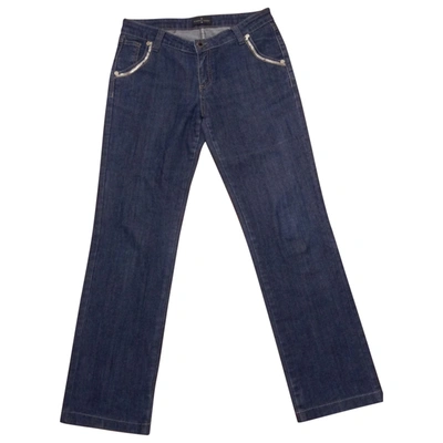 Pre-owned Roberto Verino Straight Jeans In Blue
