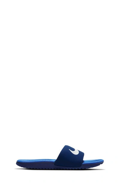 Shop Nike Kids' Kawa Sport Slide In Blue Void/ Signal Blue