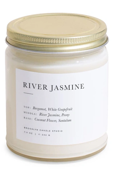 Shop Brooklyn Candle Studio Minimalist Collection River Jasmine Candle In White