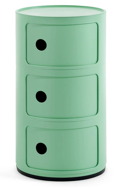 Shop Kartell Componibili Set Of Drawers In Green