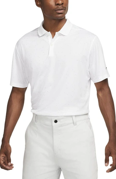 Shop Nike Dri-fit Golf Polo In White/ Black