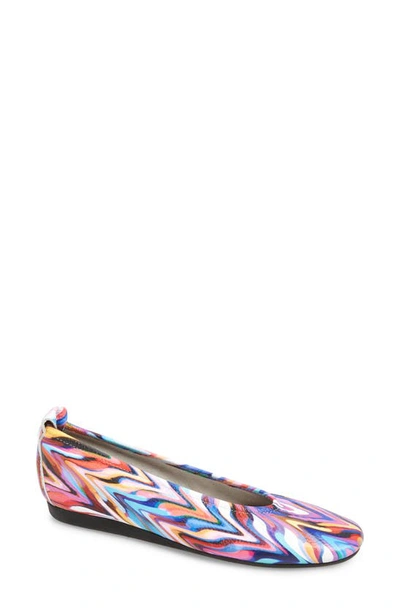 Shop Arche 'laius' Flat In Multicolor Leather