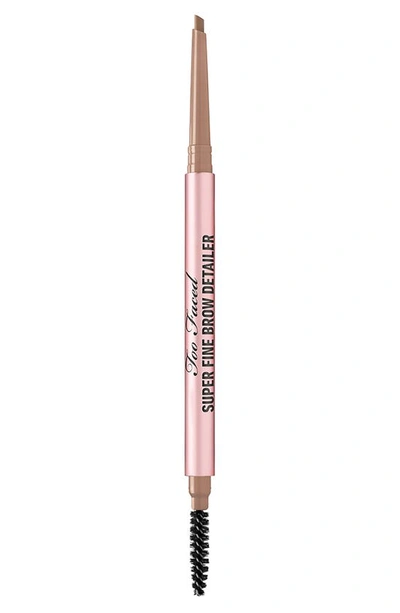 Shop Too Faced Superfine Brow Detailer Pencil In Taupe