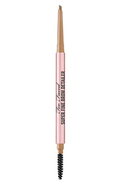 Shop Too Faced Superfine Brow Detailer Pencil In Natural Blonde