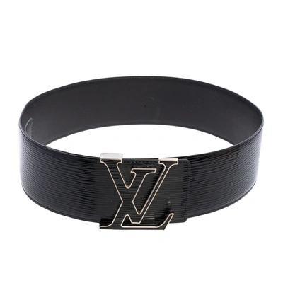 Louis Vuitton Black Epi Leather LV Initiales Belt 85 CM Louis Vuitton