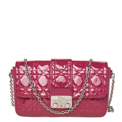 Pre-owned Dior Promenade Chain Pouch Bag In Pink