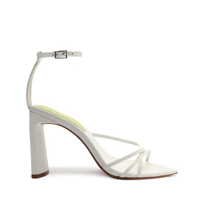 Shop Schutz Franceline Nappa Leather Sandal In White