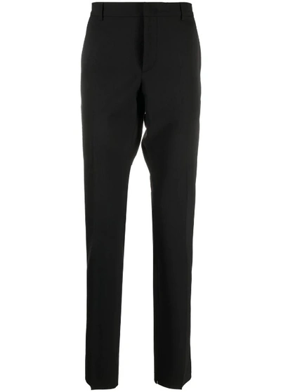 Shop Valentino Straight-leg Trousers In Black