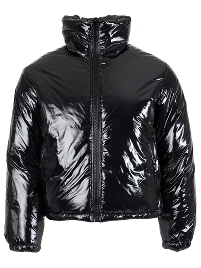 Acne Studios Shiny Puffer Jacket Black | ModeSens