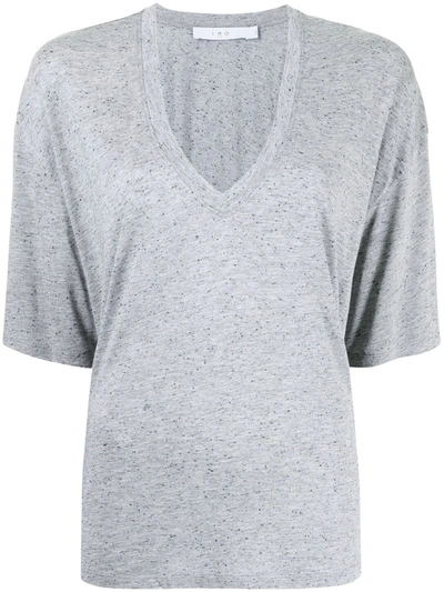 Shop Iro V-neck T-shirt In Grau