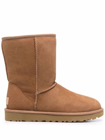 Ugg Fur-lined Boots In Nude | ModeSens