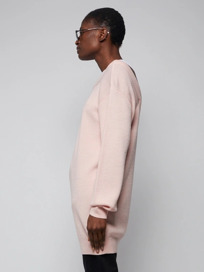 Shop Alexander Wang T Bi-layer Knit Jumper Dress Light Peach