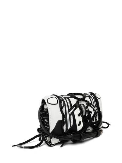 Shop Balenciaga Sneakerhead Phone Holder Black And White Black And White