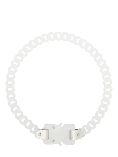 Shop Alyx Acrylic Mini Cubix Chain Necklace In White