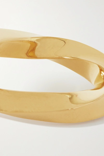 Shop Bottega Veneta Gold-plated Ring
