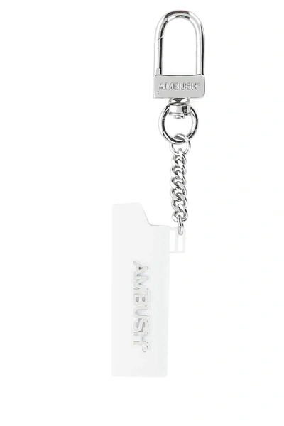 Shop Ambush Logo Lighter Case Keychain In White