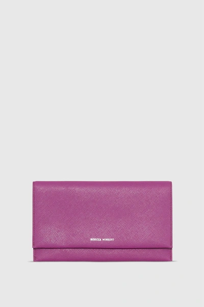 Shop Rebecca Minkoff Wallet Clutch In Viola