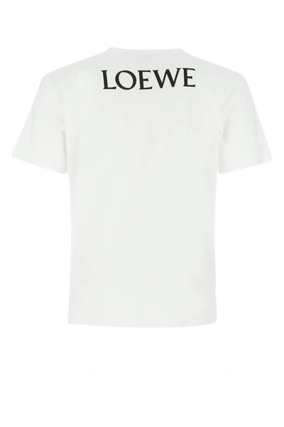Shop Loewe White Cotton T-shirt  White  Uomo L