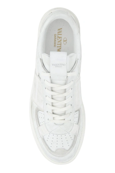 Shop Valentino White Leather Vl7n Sneakers  Nd  Garavani Uomo 44