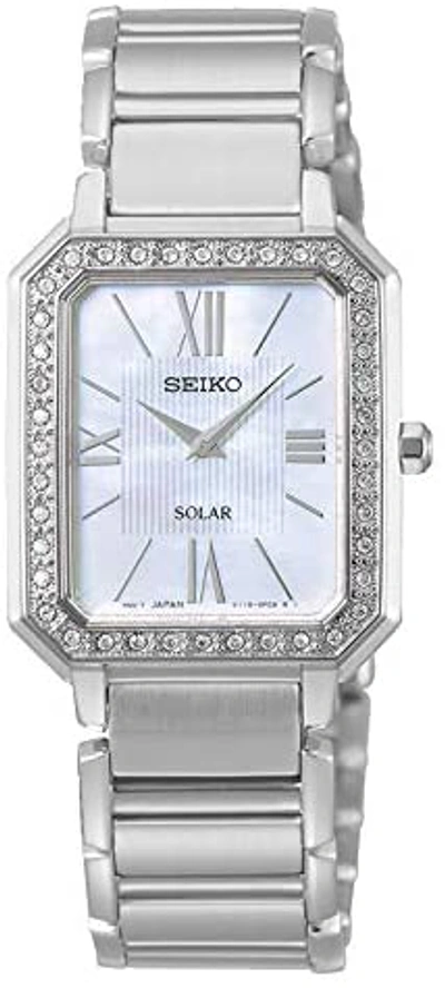 Seiko Quartz White Dial Stainless Steel Ladies Watch Sup427p1 | ModeSens